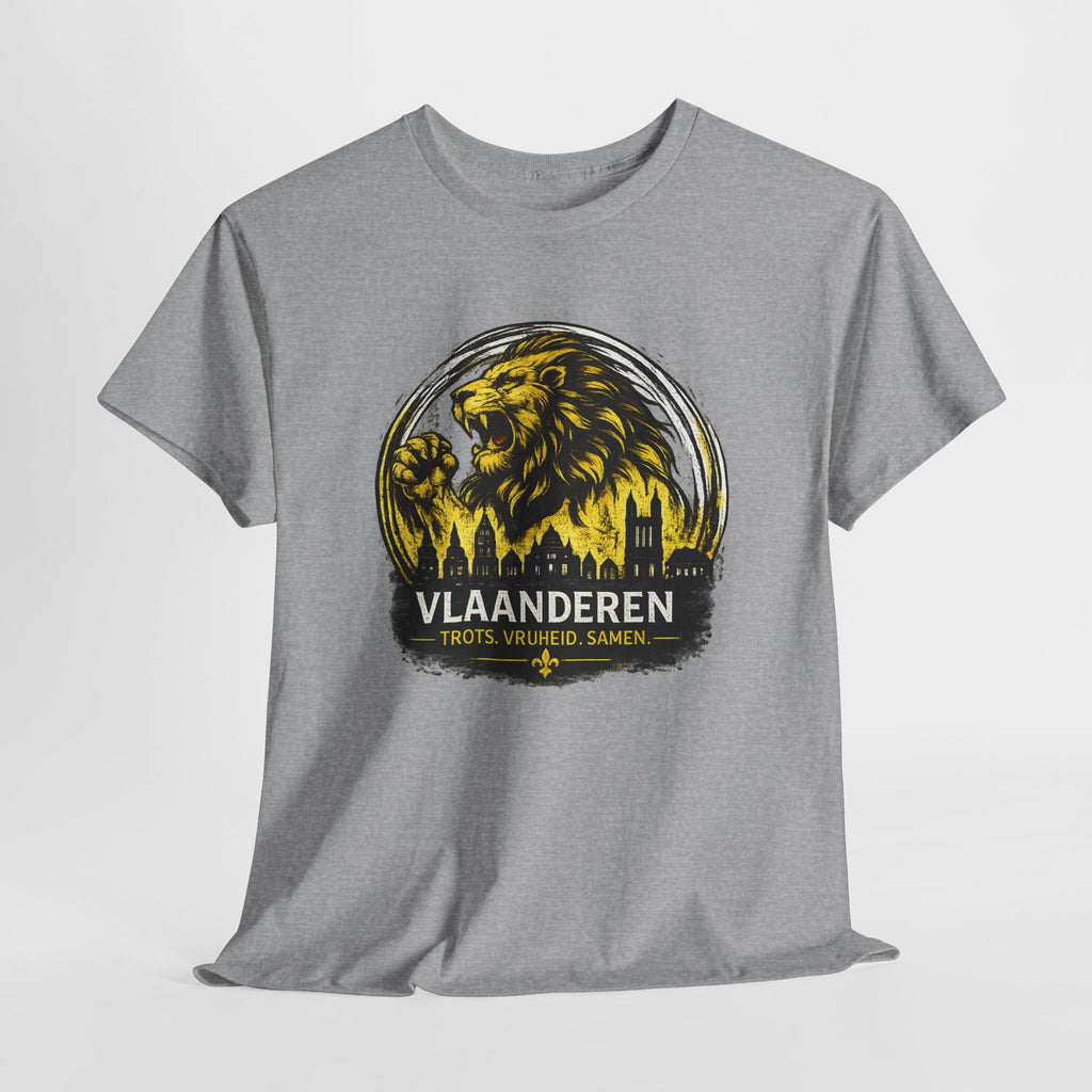 Premium Vlaamse Leeuw Vlaanderen T-Shirt – In Hart en Daad | VlaamseKracht®