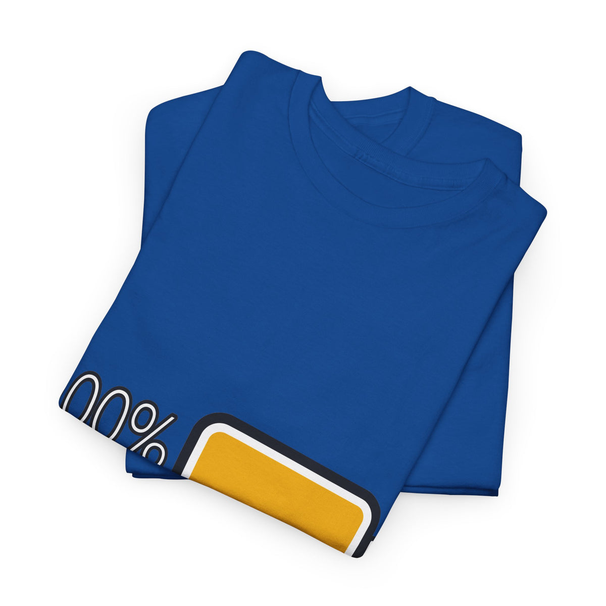 100% Kracht Unisex T-shirt | Volle Batterij | VlaamseKracht®