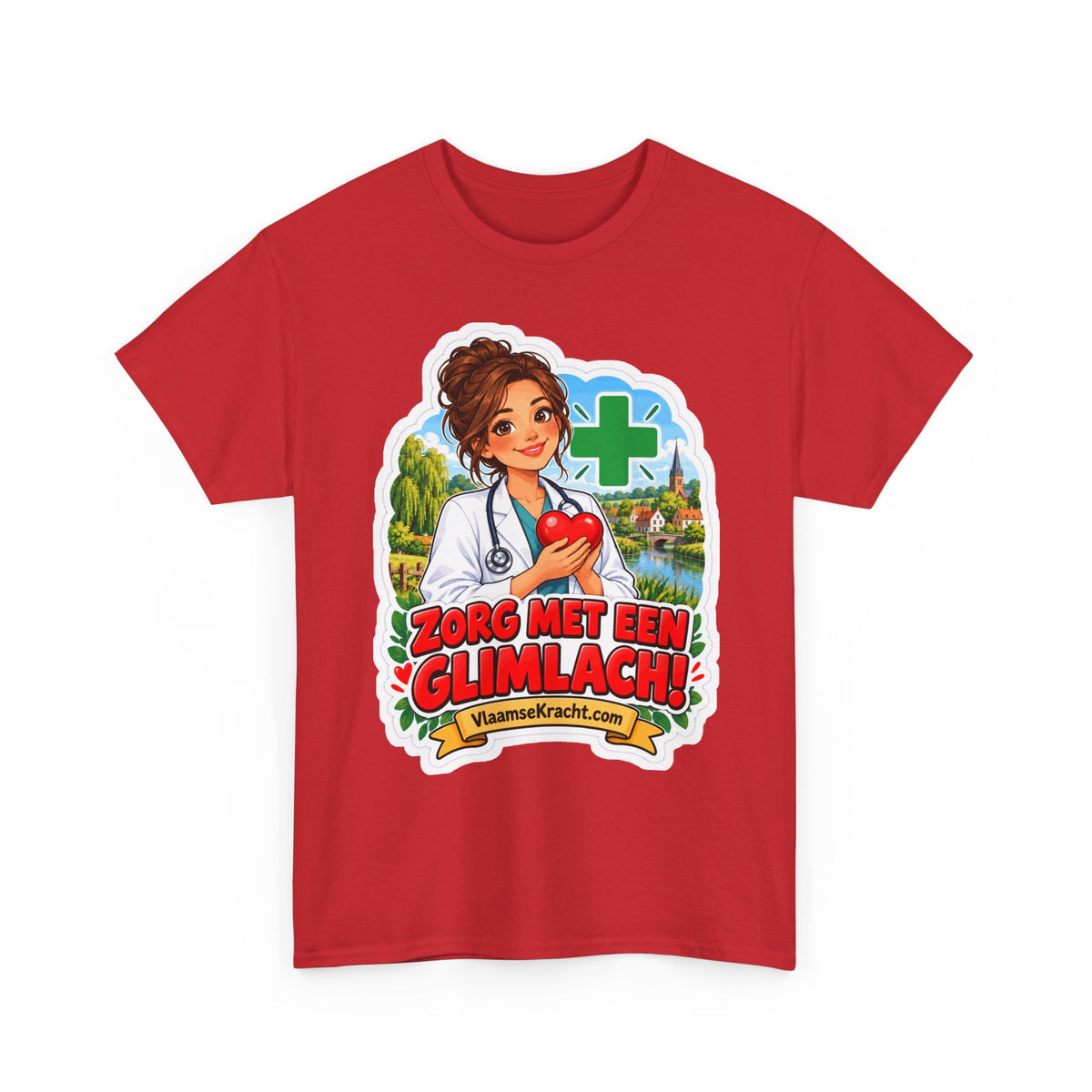ZORG MET EEN GLIMLACH! Unisex T-shirt | De Dokter | VlaamseKracht®