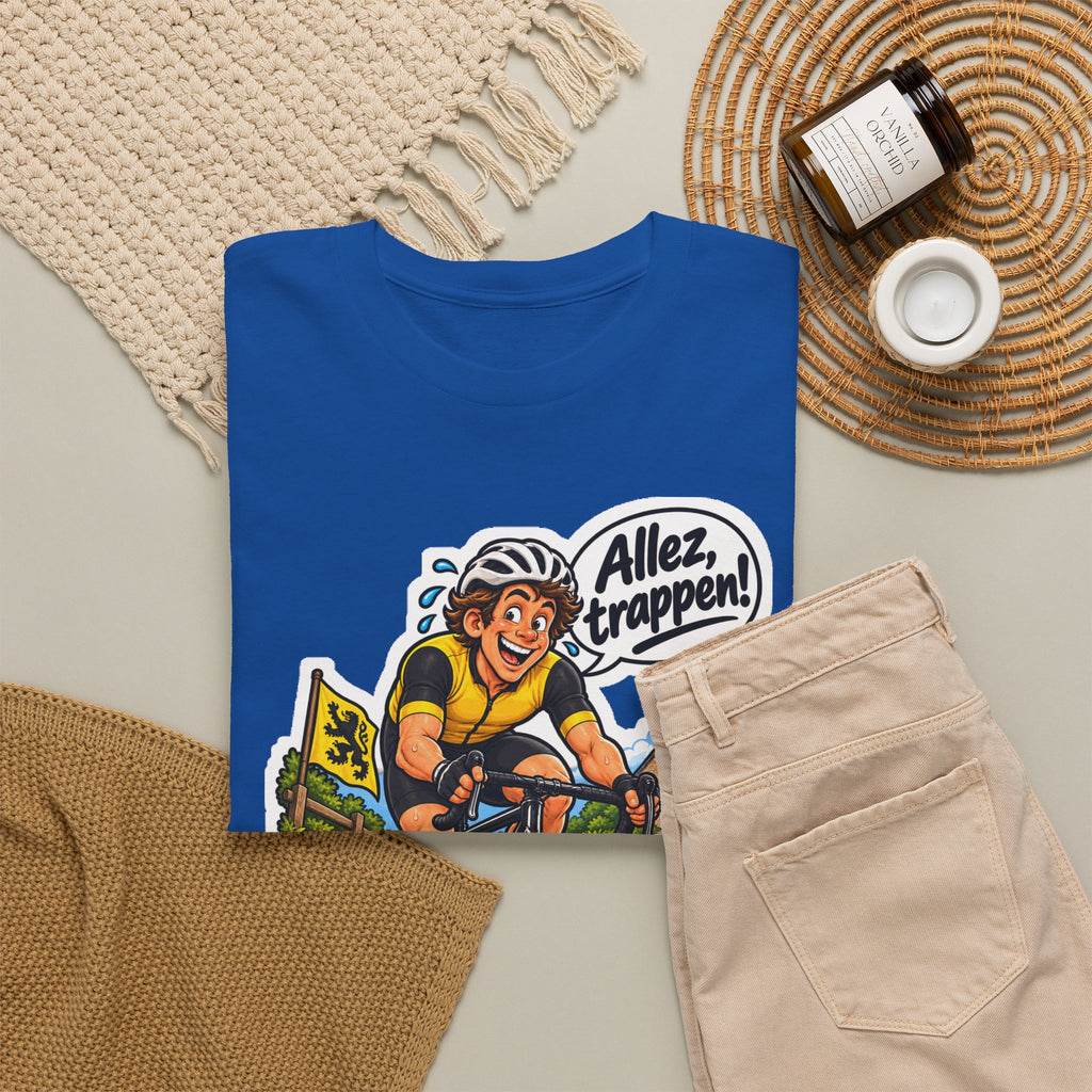 ALLEZ, TRAPPEN! Unisex T-shirt | De Wielrenner | VlaamseKracht®
