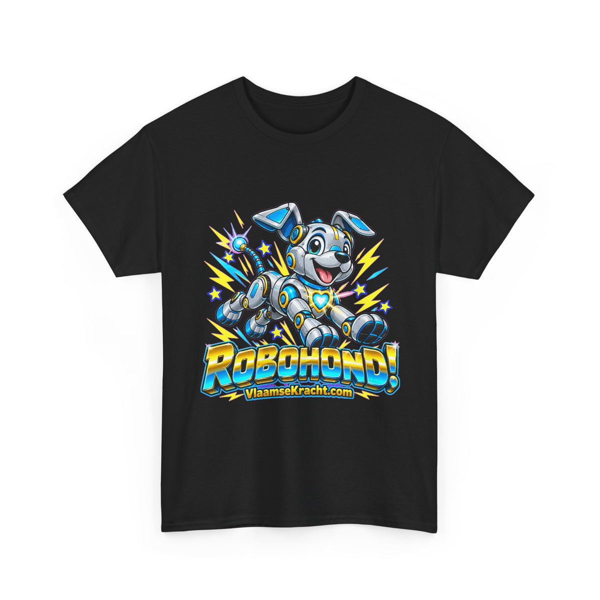 ROBOHOND! Unisex T-shirt | Retro Cartoon | VlaamseKracht®