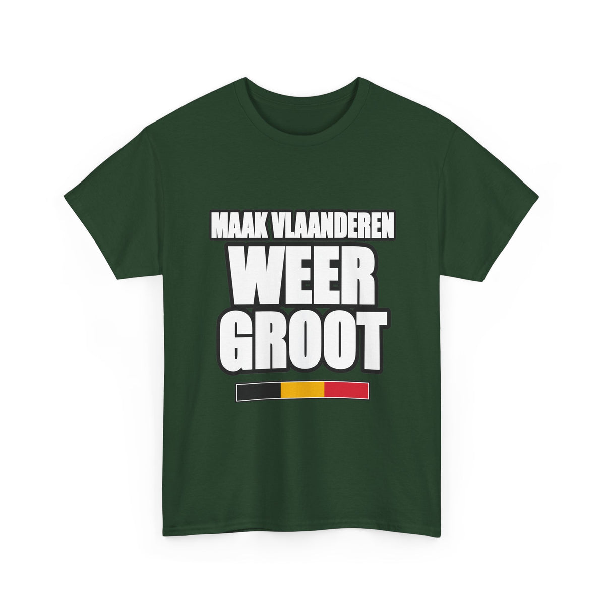 MAAK VLAANDEREN WEER GROOT Unisex T-shirt | Vlaamse Trots | VlaamseKracht®