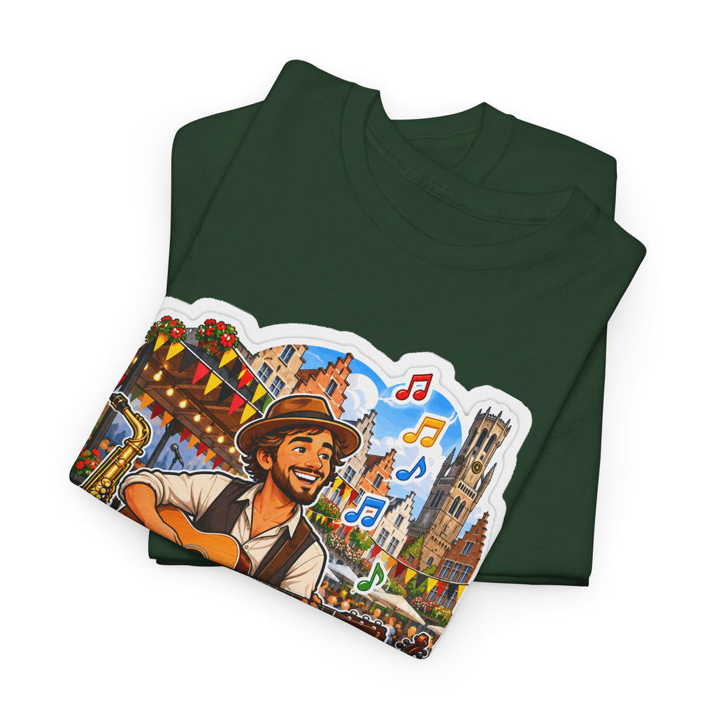 MUZIEK VERBINDT! Unisex T-shirt | De Muzikant | VlaamseKracht®