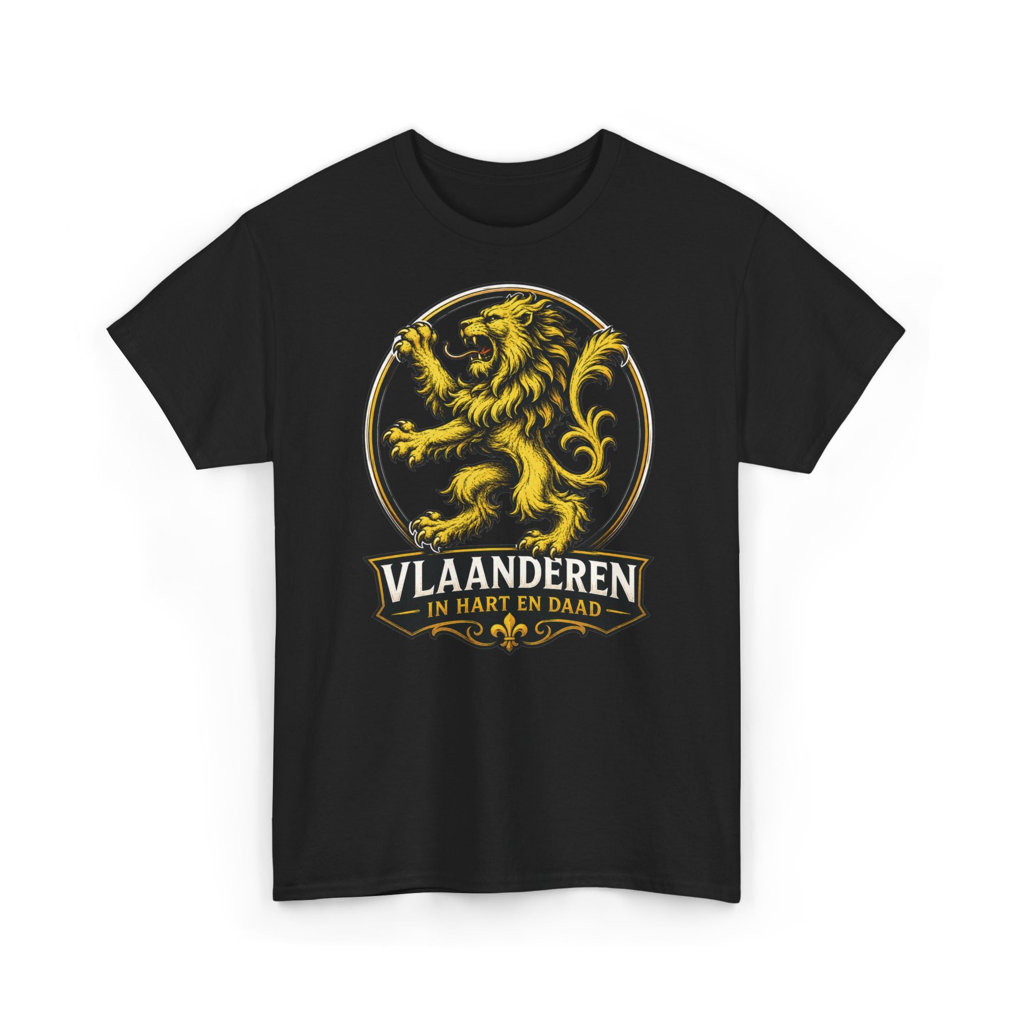 Premium Vlaamse Leeuw Vlaanderen Color Edition T-Shirt | In Hart en Daad | Unisex  | VlaamseKracht®