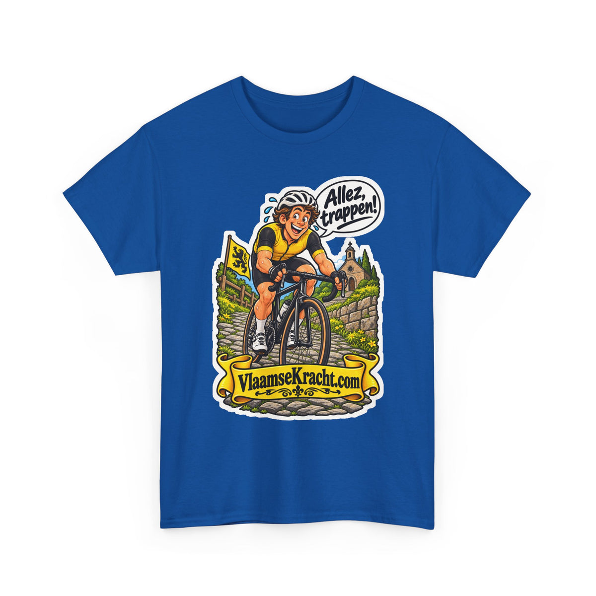 ALLEZ, TRAPPEN! Unisex T-shirt | De Wielrenner | VlaamseKracht®