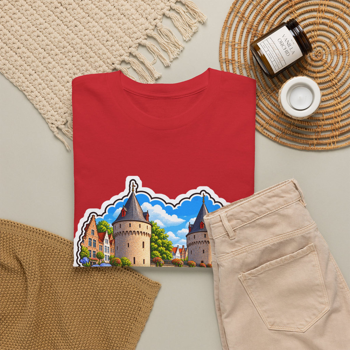 KORTRIJK Unisex T-shirt | Vlaamse Stad | VlaamseKracht®