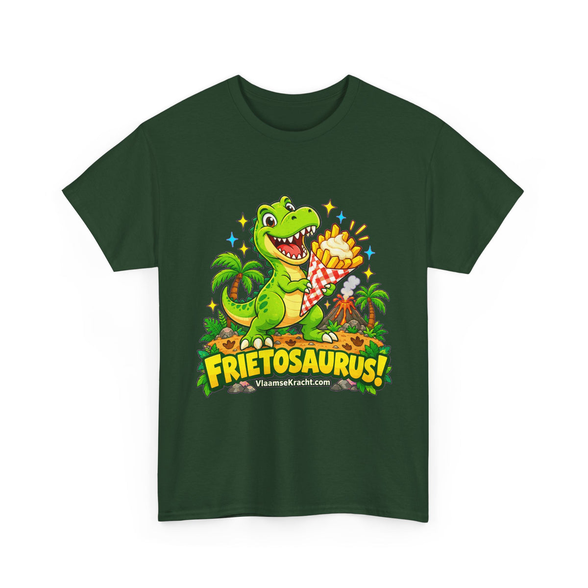 FRIETOSAURUS! Unisex T-shirt | Cartoon | VlaamseKracht®