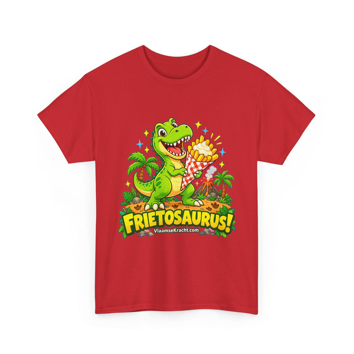 FRIETOSAURUS! Unisex T-shirt | Cartoon | VlaamseKracht®