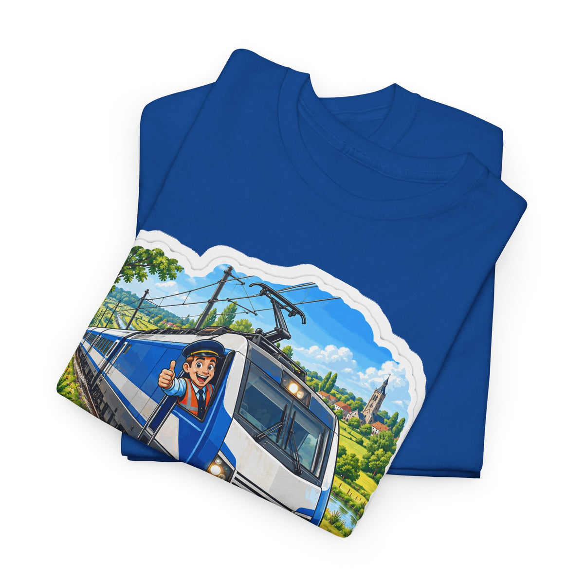 VOLLE KRACHT VOORUIT! Unisex T-shirt | De Treinbestuurder | VlaamseKracht®