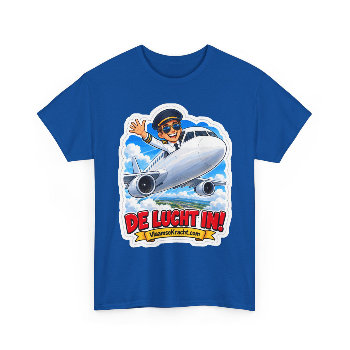 DE LUCHT IN! Unisex T-shirt | De Piloot | VlaamseKracht®