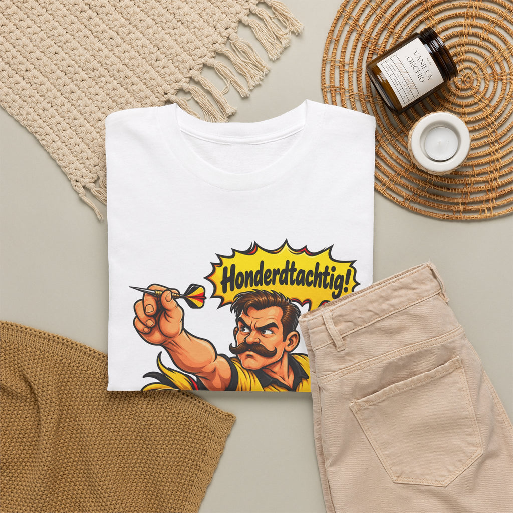 HONDERDTACHTIG! Unisex T-shirt | Darts | VlaamseKracht®