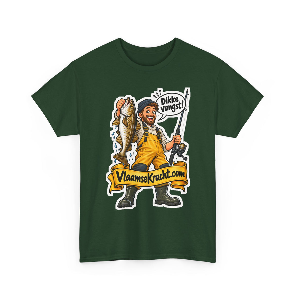 DIKKE VANGST! Unisex T-shirt | De Visser | VlaamseKracht®