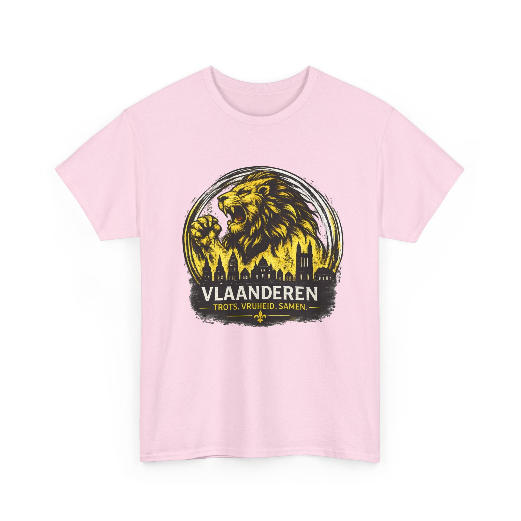 Premium Vlaamse Leeuw Vlaanderen T-Shirt – In Hart en Daad | VlaamseKracht®