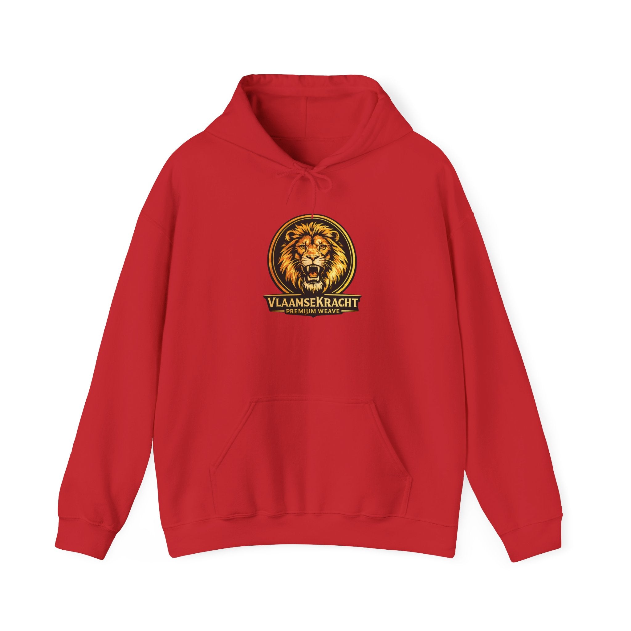 Lion Crest Hoodie - Vlaankerkracht Vintage Lion Emblem Sweatshirt
