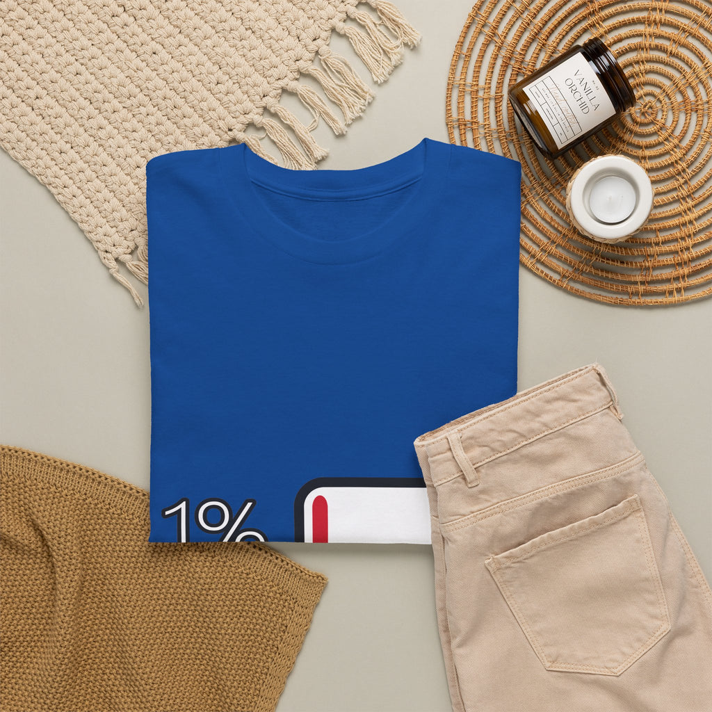 1% Maandag Unisex T-shirt | Vlaamse Humor | VlaamseKracht®
