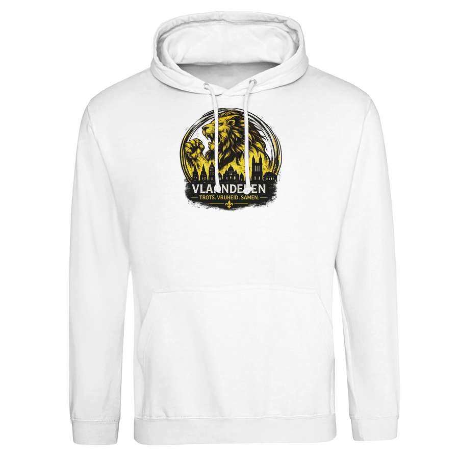 Premium Vlaamse Leeuw Signature Unisex Hoodie | VlaamseKracht®