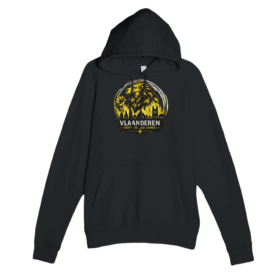 Premium Vlaamse Leeuw Unisex Hoodie | In Hart en Daad | VlaamseKracht®
